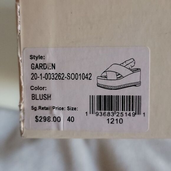 JOIE  Leather Garden Platform Wedge Sling Back leather Sandal/Espadril NWT - Picture 8 of 8